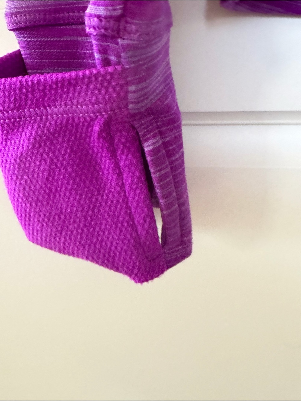 Under Armour Purple Heathered Long Sleeve Mock Neck Top - Picture 5 of 11